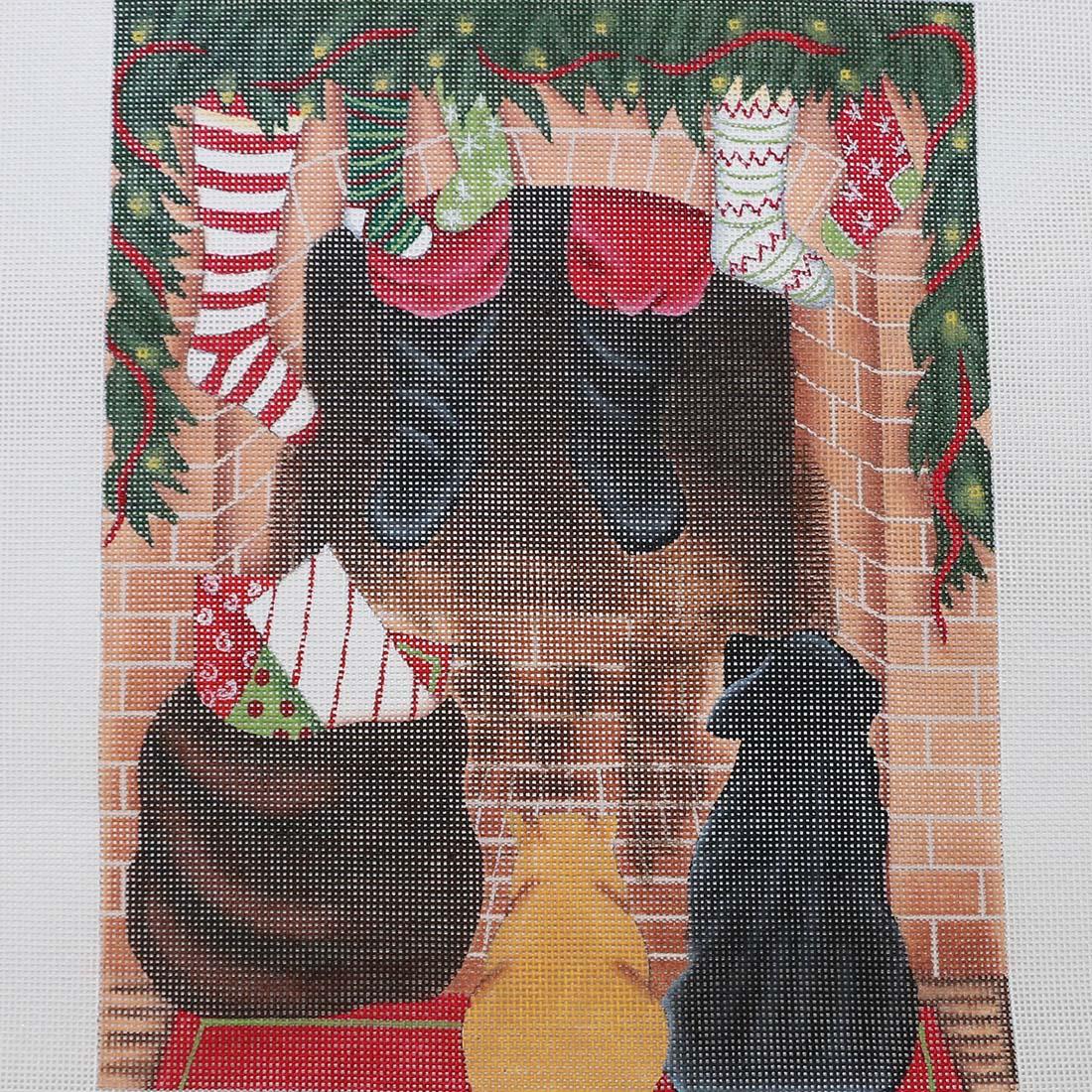 Santa Coming Down the Chimney