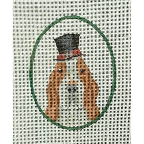 Basset hound w/Top Hat
