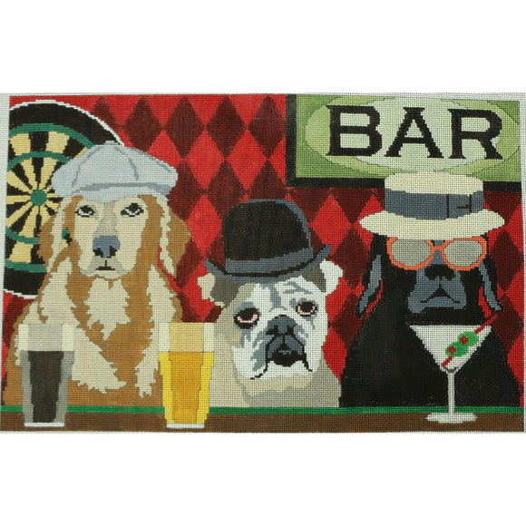 Dogs in a Bar