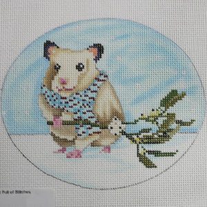 Hampster w/ Mistletoe with stitch guide
