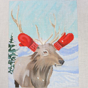 Elk w/ Red Mittens