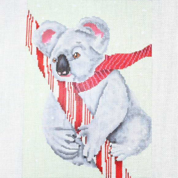 Koala with Red Scarf
