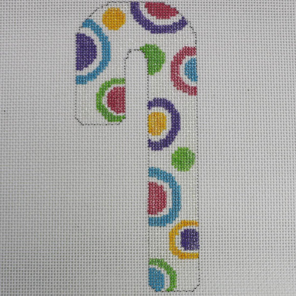 Multi Color Dot Candy Cane