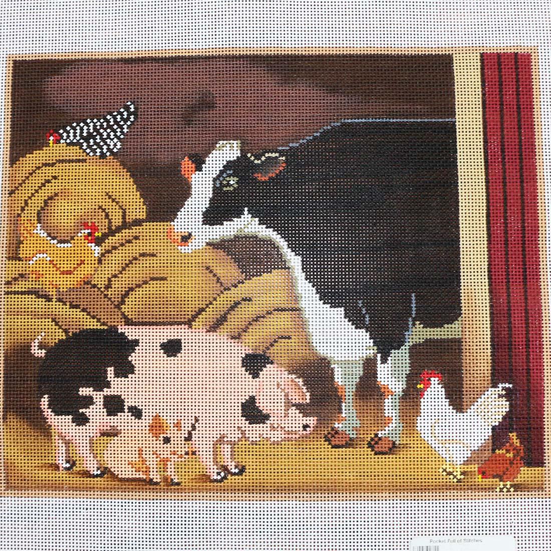 Barn w/ Barnyard Animals