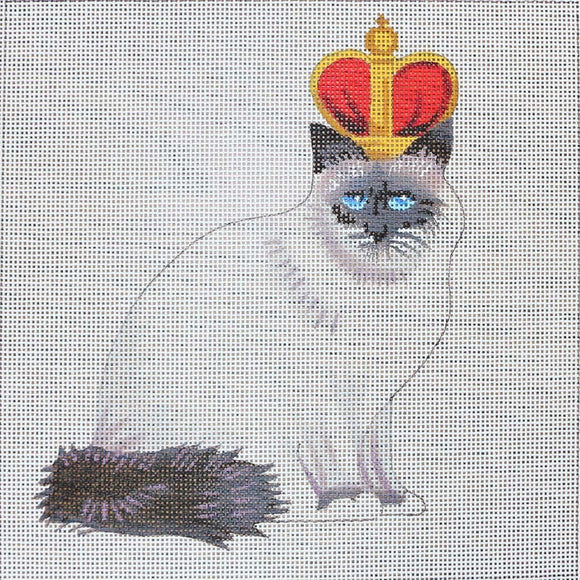 Birman Cat w/ Royal Crown