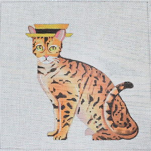 Bengal Cat w/ Flat Hat