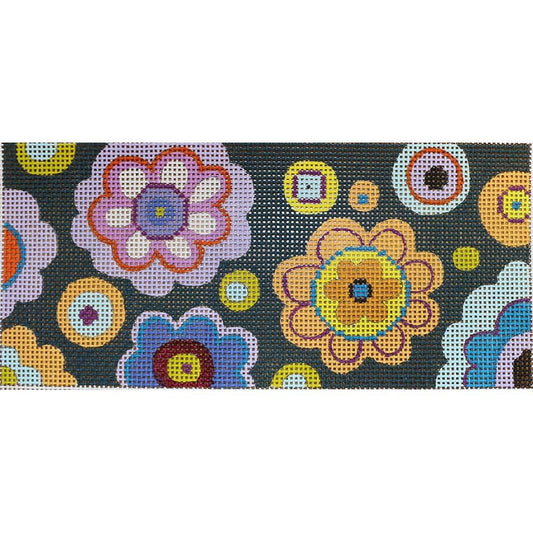 Colorful Floral on Navy