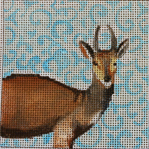 Deer on Blue/White Background