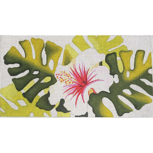 Palm Leaves & Flower