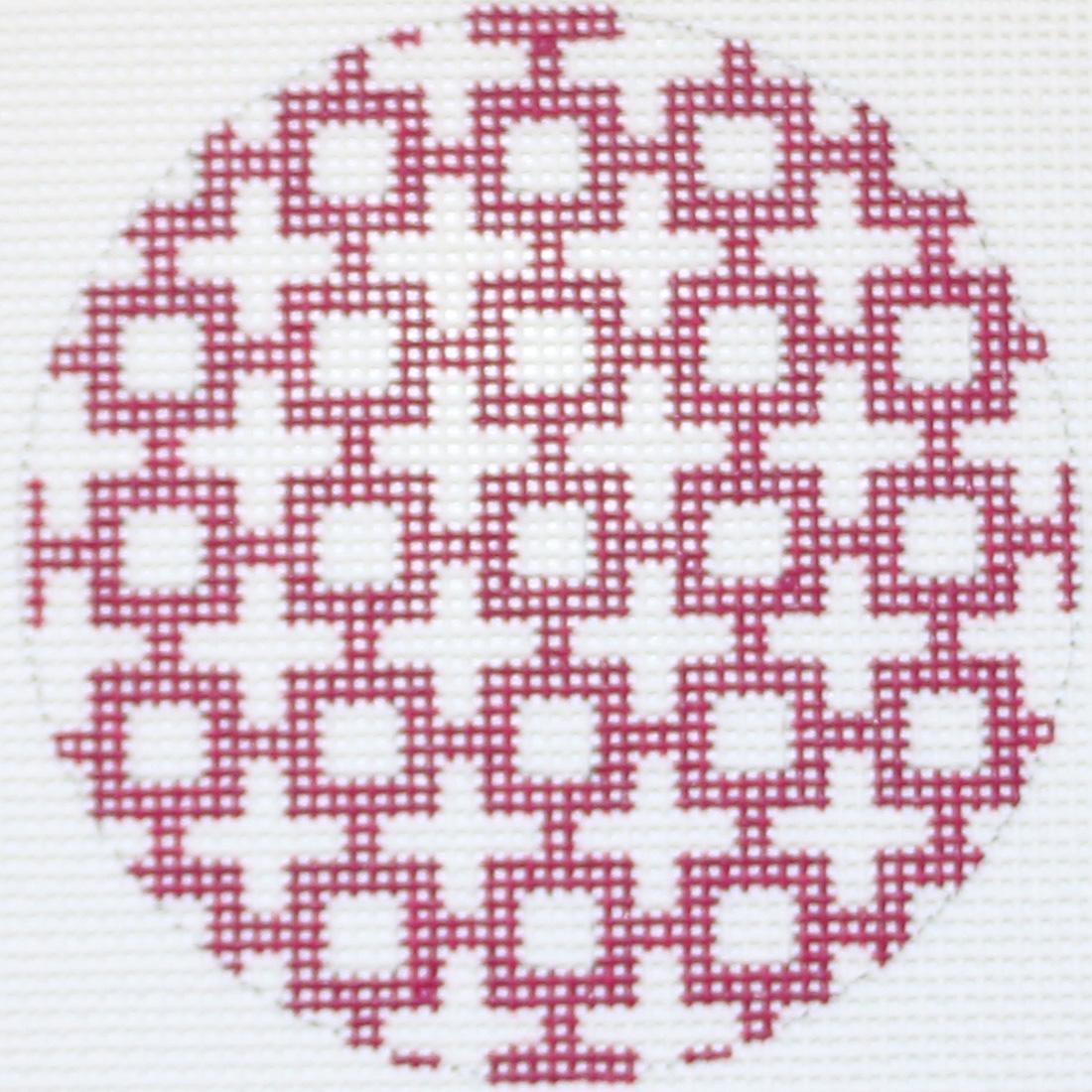 Magenta/White Luggage