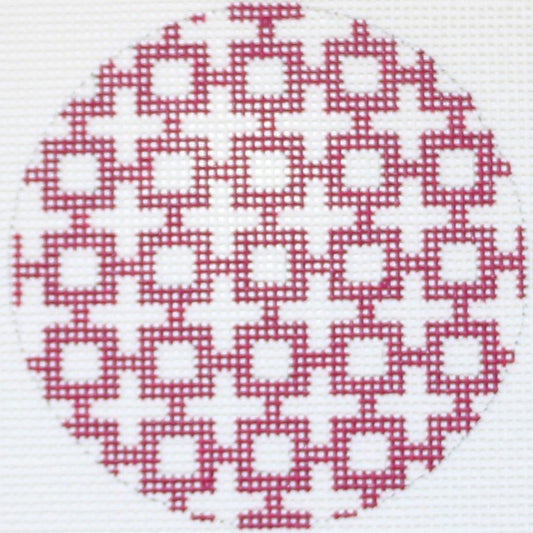 Magenta/White Luggage