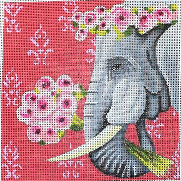 Elephant w/ Roses