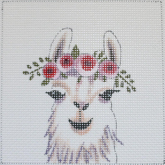Baby Llama w/ Flowers