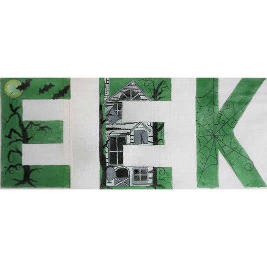 EEK with box letters