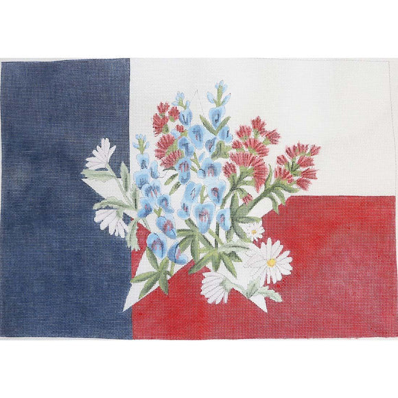 Texas Flag w/ Wildflowers