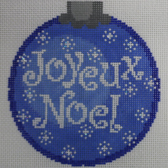 Joyeux Noel on Blue Round