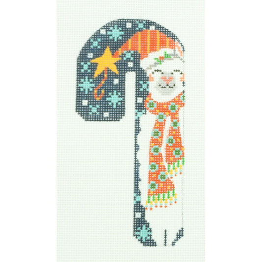 Dk Blue Llama Candy Cane