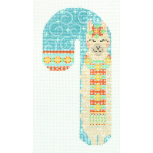 Lt. Blue Llama Candy Cane