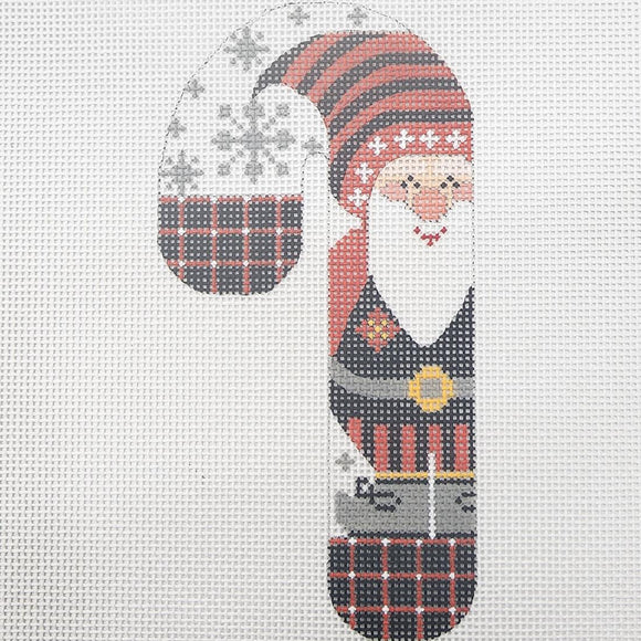 Black/Red Hat Gnome Candy Cane