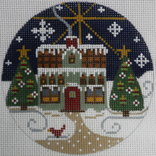 Manor House Round with Trees