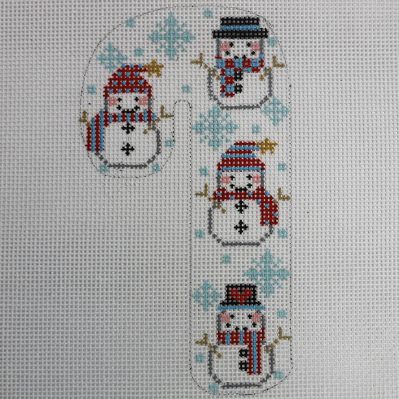 Snowmen on Candy Cane