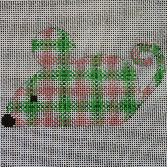 Pink/Green Plaid Mouse