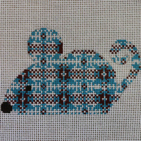 Light Blue/Red Plaid Mouse