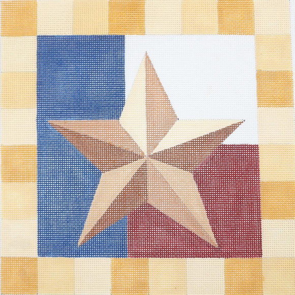 Texas Star with Flag