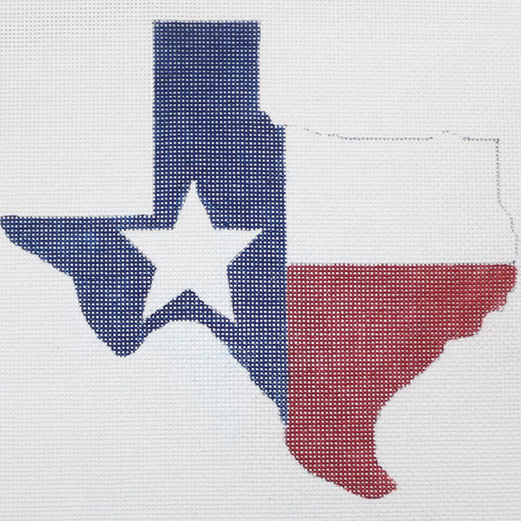 Flag in Texas Shape
