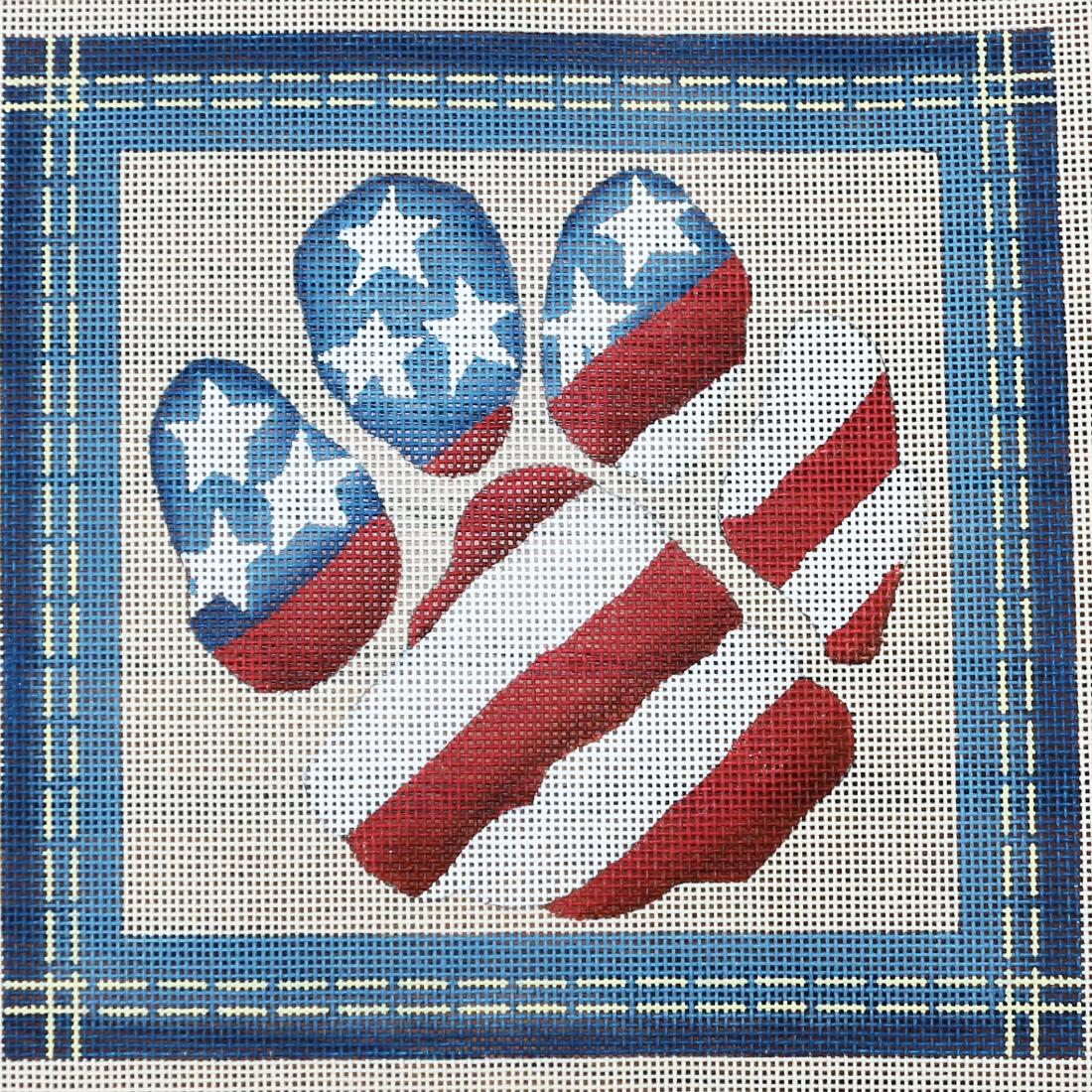 Patriotic Paw Print