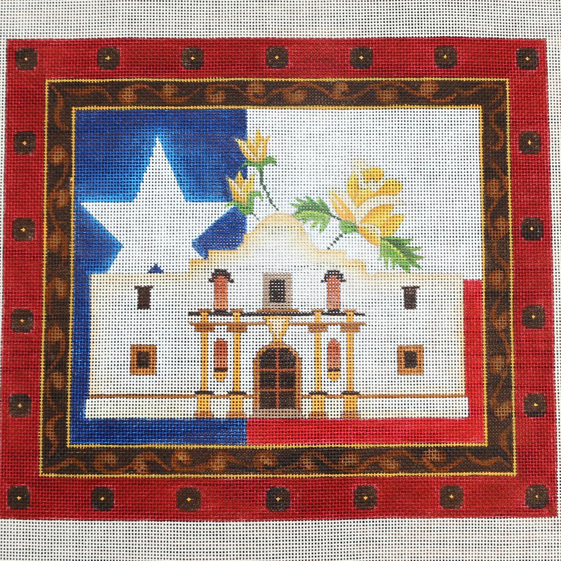 Alamo w/ Texas Flag