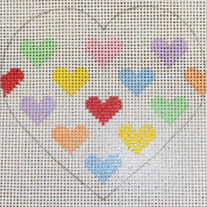 Heart w/ Mini Hearts with stitch guide