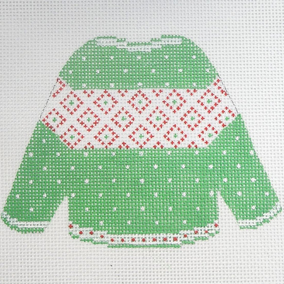 Green Dotted Sweater