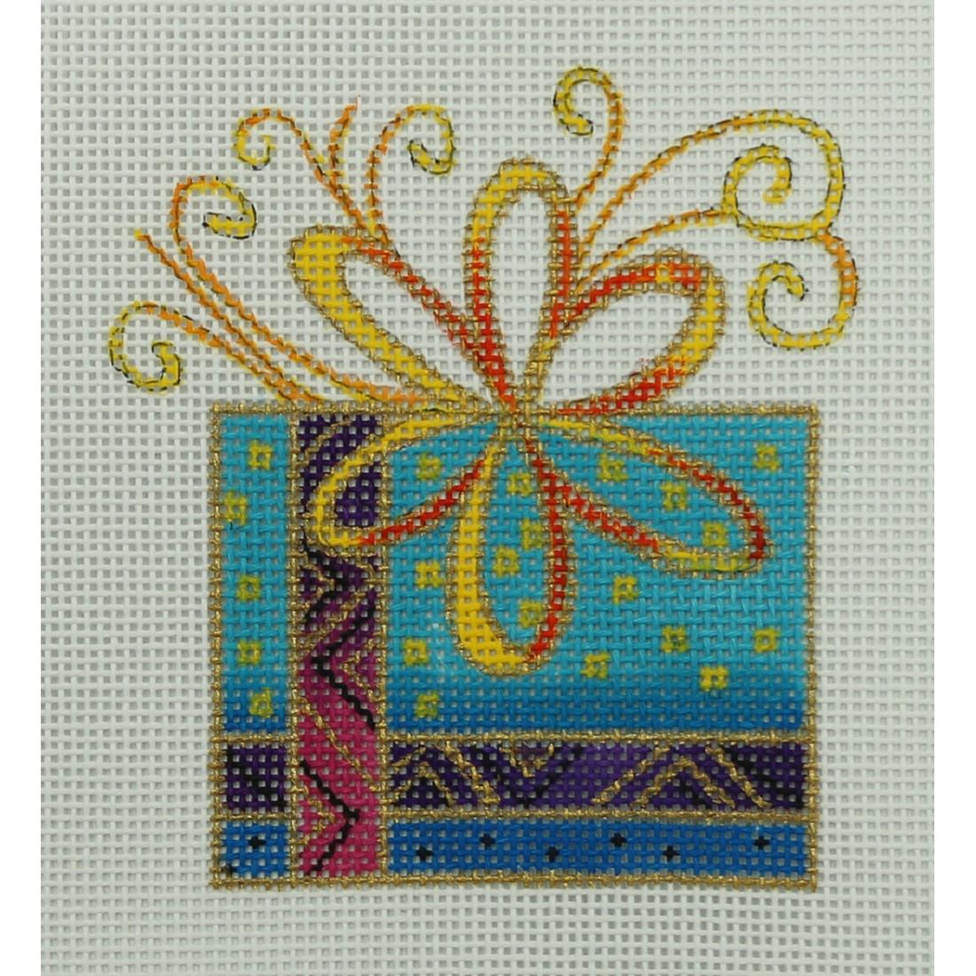 Blue Present – Pocket Full of Stitches