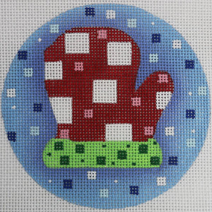 Pixeled Mitten Round