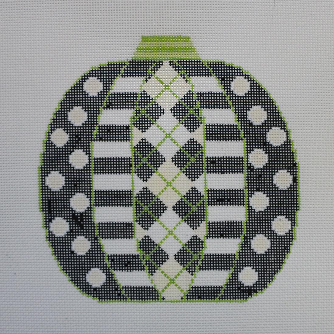 Argyle Pumpkin, Black/White