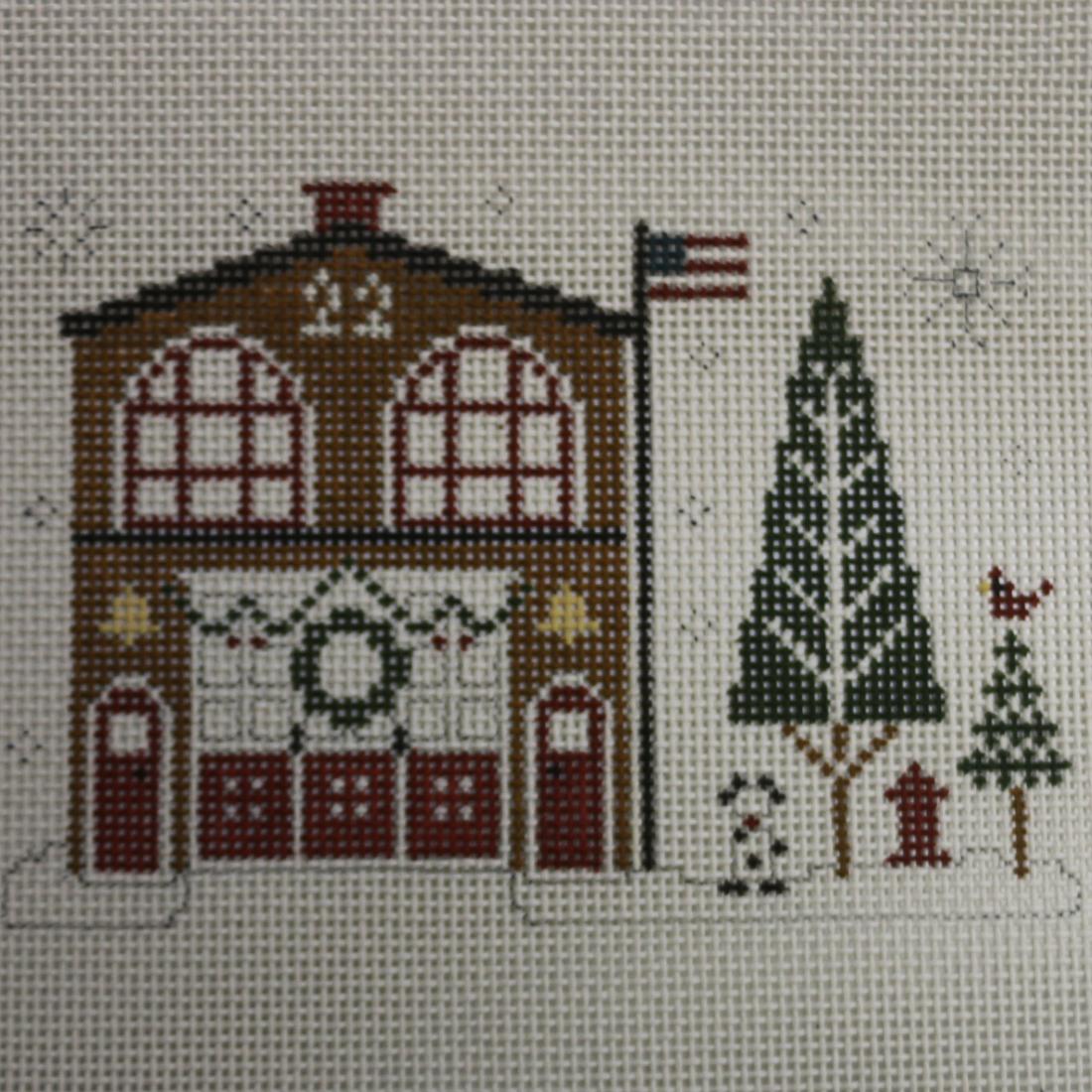 Firehouse at Christmas