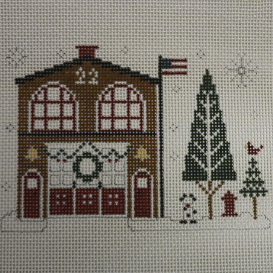 Firehouse at Christmas