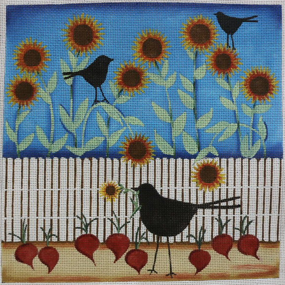 Sunflowers & Crows