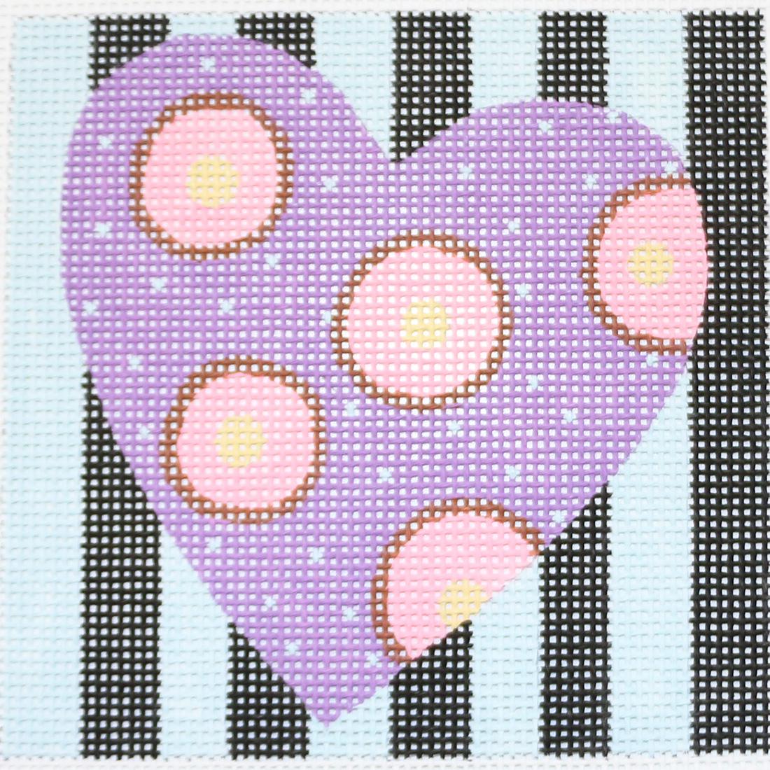 Purple Heart on Stripes