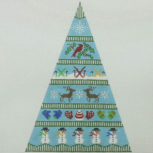 Christmas Rows, Blue Tree