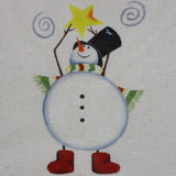 Snowman w/ Star & Swirls