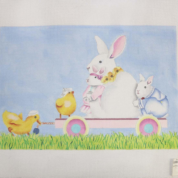 Duck Pulling Rabbits & Chick