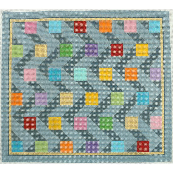 Colorful Squares on ZigZag