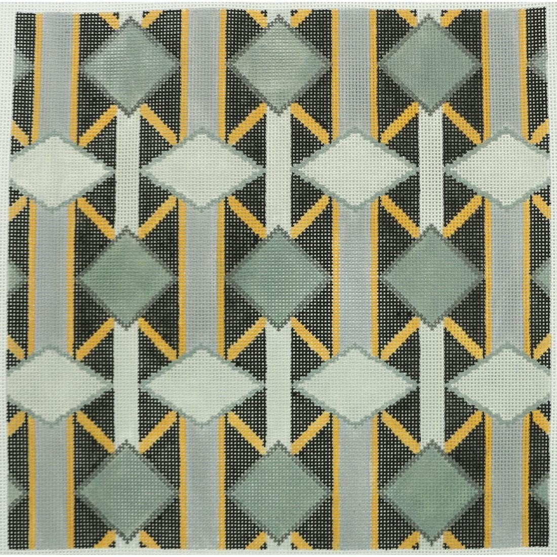 Gray Diamonds on Black