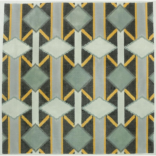 Gray Diamonds on Black