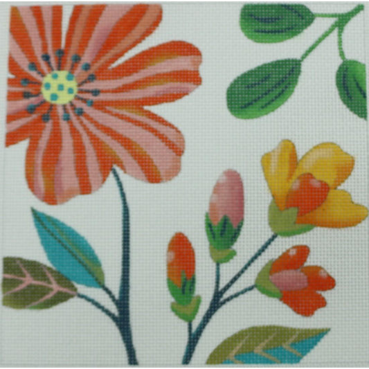 Flowering Buds Floral Square