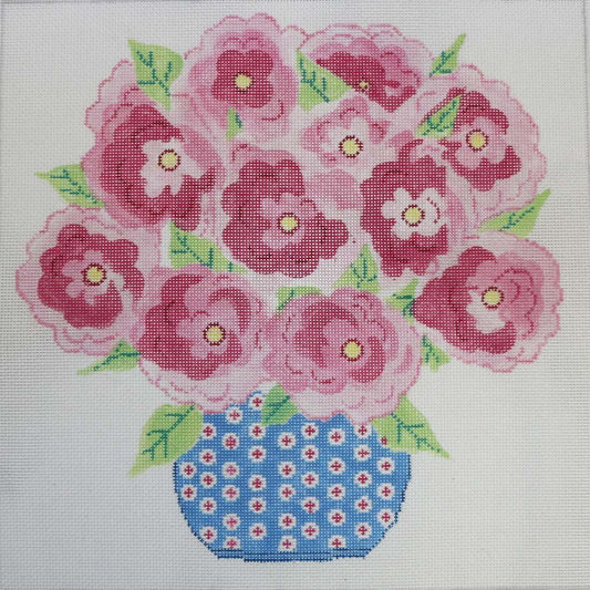 Bowl of Pink Flowers