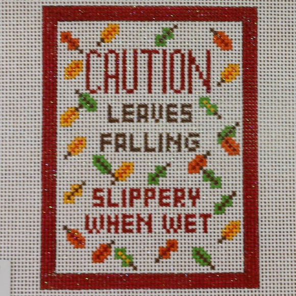 Caution Leaves Falling