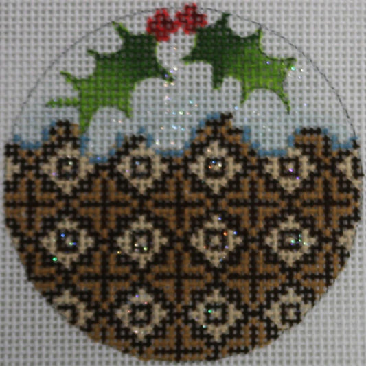 Blue Iced Christmas Pudding